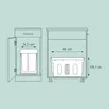 Relaxdays Einbaumülleimer Küche, Auszug, Duo je 15 l, Produktbild-Vorschau 6