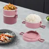 třívrstvý stohovatelný box na oběd z nerezové oceli, odolný Náhled obrázku produktu 3