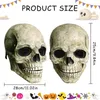 Omgoods - Halloweenská maska lebky s pohyblivou čelistí Náhled obrázku produktu 2