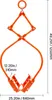 Pinza forestale VEVOR, pinza di sollevamento a 2 ganasce da Anteprima dell’immagine prodotto 8