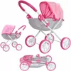 Milly Mally Doll Pram Dori Prestige 60 Cm Rose/Gris Voir les images du produit 7