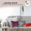 Samt Kissenbezug Kissenhülle koralle Produktbild-Vorschau