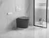 Wand-WC Set Nakia Tiefspüler ohne Spülrand kurz dunkelgrau Produktbild-Vorschau 2