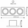 3x35W 3-fach Einbauleuchte Kardan 840 Neutralweiß Produktbild-Vorschau 5