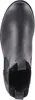 A top-down view of a black leather boot. Produktbild-Vorschau