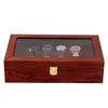 12 slotů Dřevěné hodinky Display Case Storage Box Hodinky Náhled obrázku produktu 4