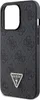 A black Guess phone case for an iPhone 13 Pro/13 is shown from a side angle. Náhled obrázku produktu
