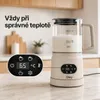 Elektrický pěnový mlékař Olvy ze skla, 4 v 1, 500 W, s Náhled obrázku produktu 7