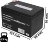 3x 12V 15Ah AKKU BATTERIE Elektro Roller  E-Scooter 1885 Produktbild-Vorschau 2