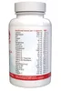 A white bottle of supplements with a label showing nutritional information. Voir les images du produit