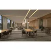 A modern restaurant interior with tables and chairs. Produktbild-Vorschau