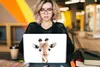 MuchoWow® Laptop Aufkleber Sticker Cover Giraffe - Tiere - Produktbild-Vorschau 5