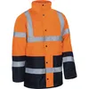 VIZWELL Warnschutzjacke VW 05D Gr. 4XL orange/marine Produktbild-Vorschau 5