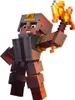 A Minecraft Dungeons NERF Blaster Firebrand Axe. Podgląd zdjęcia produktu
