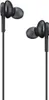 A pair of black wired earphones shown against a white background. Voir les images du produit