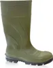 A single green rubber boot with a black sole is shown against a white background. Produktbild-Vorschau