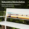 COSTWAY Gartenbank für 2 Sitzer, wetterfeste Sitzbank Produktbild-Vorschau 5
