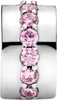 A close-up studio shot of a Pandora ring with pink stones. Anteprima dell’immagine prodotto