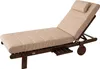 A chaise lounge with a beige cushion on a white background. Produktbild-Vorschau