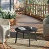 EUGAD Beistelltisch rund, Gartentisch φ70xH40 cm, Schwarz, Produktbild-Vorschau 2