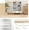 COSTWAY Sideboard Buffetschrank mit 2 Türen, Bodenschrank Produktbild-Vorschau 6