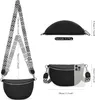 Damen Leder Bauchtasche mit Crossbody Bag und breitem Gurt, Produktbild-Vorschau 7