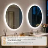 WISFOR LED, owalny lustro do łazienki, 60x80 cm, lustro Podgląd zdjęcia produktu 9