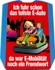 Boxauto als E-Auto Parkscheibe mit Spruch zu E-Mobilität in Produktbild-Vorschau 1