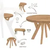 Table ronde à rallonges pour la salle à manger, PERO, style Voir les images du produit 5