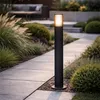 Design Außenpollerleuchte Schwarz 80 cm IP44 Boris Produktbild-Vorschau 9
