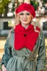 Vivisence Baskenmütze Damen mit Blumenapplikation Produktbild-Vorschau 4