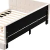 Sweiko Lit rembourré Canapé-lit 160x200 Lit Voir les images du produit 15