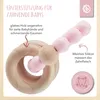 Bieco Beißring Baby mit Silikon Perlen Rosa, 7 cm | ab 0 Produktbild-Vorschau 3