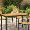 vidaXL Tischplatte Öl-Natur 110 x 55 x 2 cm Massivholz Produktbild-Vorschau 2