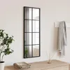 vidaXL Lustro ścienne czarne 30x80 cm prostokątne żelazne Podgląd zdjęcia produktu 2