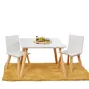 Ginger Home detský drevený stolík s 2 stoličkami - biely, Náhľad obrázku produktu 6
