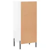 vidaXL Sideboard blanc brillant 34,5x34x90 cm Matériau Voir les images du produit 9