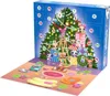 An advent calendar shaped like a house with a Christmas tree and presents, featuring Littlest Pet Shop characters. Náhled obrázku produktu