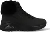 A black SKECHERS Uno Rugged shoe with fur trim. Produktbild-Vorschau