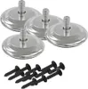 Bc-elec - HJJTS0015-S 2 Tischbeine aus grauem Stahl Produktbild-Vorschau 3