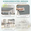 AIYAPLAY Kindertisch mit 2 Stühlen, 3tlg Kindersitzgruppe, Produktbild-Vorschau 4