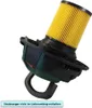 A vacuum cleaner filter and its housing are shown against a white background. Produktbild-Vorschau