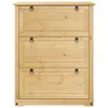 vidaXL Scarpiera  99x32x124,5 cm in legno di pino massiccio Anteprima dell’immagine prodotto 4