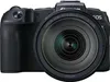 A close-up front view of a black Canon EOS RP camera with a large lens attached. Náhľad obrázku produktu
