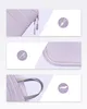 Collage of three marketing images showing details of a purple laptop bag. Náhľad obrázku produktu