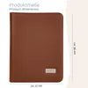 A brown conference folder is shown against a white background with dimensions indicated. Náhľad obrázku produktu
