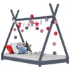vidaXL Sommier de lit pour enfants Gris Pin massif 80 x 160 Voir les images du produit 7