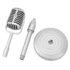 Retro Microphone Props, Fake Vintage Microphone Prop Model, Podgląd zdjęcia produktu 5