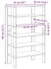 vidaXL Stojan na boty bílý 61x32x105 cm materiál na bázi Náhled obrázku produktu 8