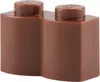 A close-up studio shot of two brown LEGO bricks. Podgląd zdjęcia produktu